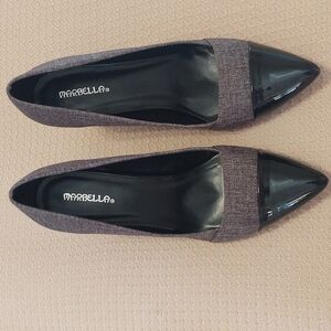 Marbella Black and gray heels, style name is Karly. Size 11